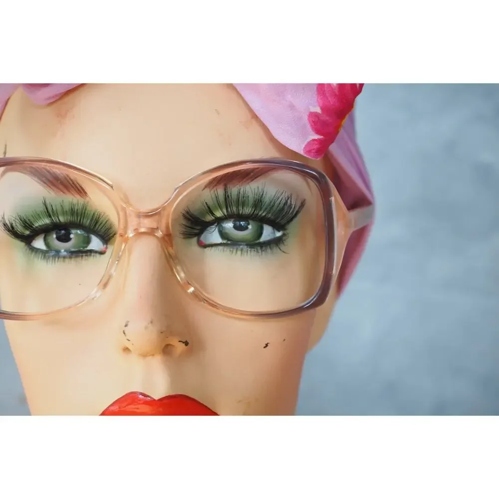 Vintage 1970s Eyeglasses Grandma Chic Boho Festival NOS Jackie O USA 53-15